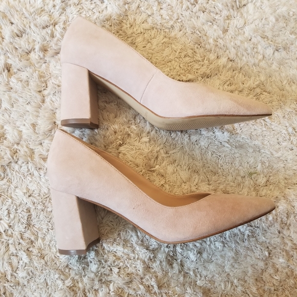 Marc Fisher Suede Pointed Toe Pumps - Picture 5 of 6